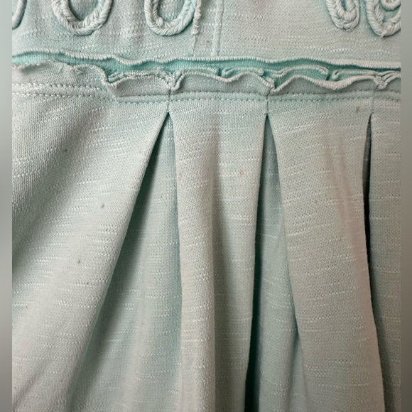 Free People- ‘Sassy Soutache’ Dress in Sea-Foam Green - Boho Chic - Picture 7 of 7